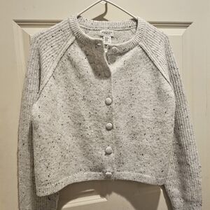 Song of Style Heathered Gray Button Cardigan